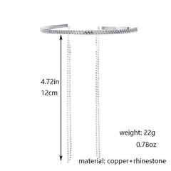 Copper Rhinestone Headband for Bridal Wedding Hair