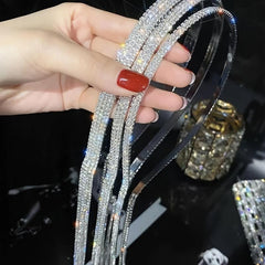 Copper Rhinestone Headband for Bridal Wedding Hair