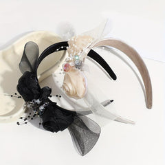 Crystal Beaded Wide Headband for Wedding Bridal Hair