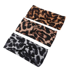 3pcs Leopard Pattern Headband Wide Headband For Women Girls