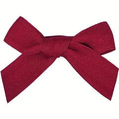 2pcs Red Wine Bowknot Hair Clip Sweet Hair Clip For Side Hair Bang Braids