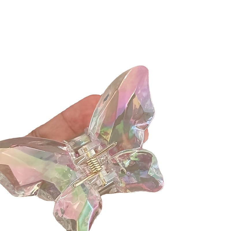 Y2K Holographic Butterfly Hair Claw Clip