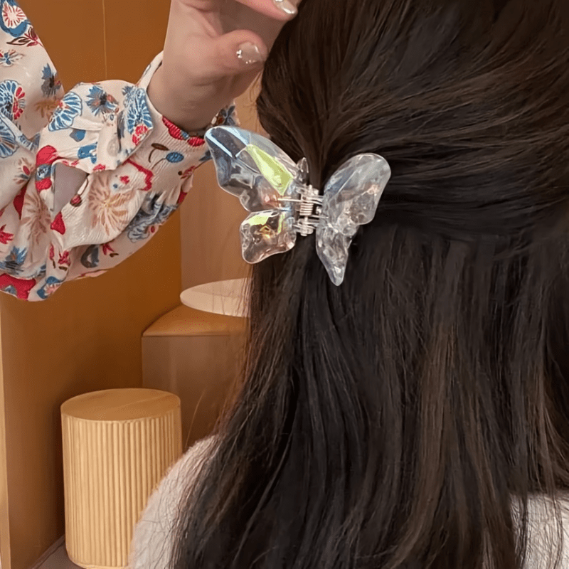 Y2K Holographic Butterfly Hair Claw Clip