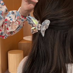 Y2K Holographic Butterfly Hair Claw Clip