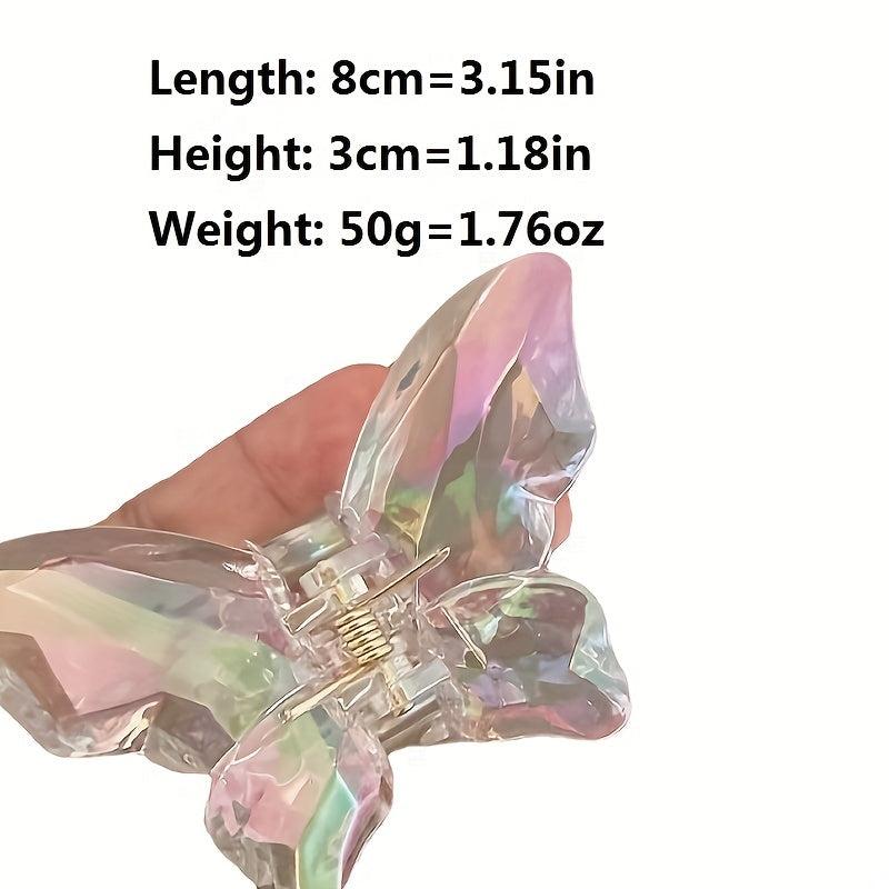 Y2K Holographic Butterfly Hair Claw Clip