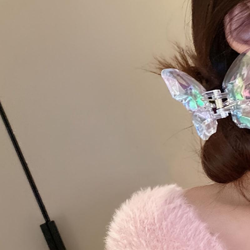 Y2K Holographic Butterfly Hair Claw Clip