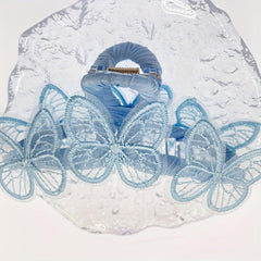 Butterfly Decor Hair Claw Nonslip Ponytail Holder