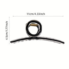 Enamel Painted Hair Claw Style Large Ponytail Holder Hair Accessories
