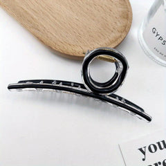 Enamel Painted Hair Claw Style Large Ponytail Holder Hair Accessories
