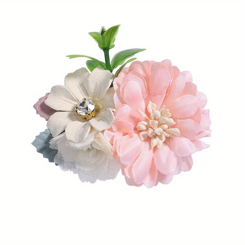 Baby Girls Flower Hair Clip Sweet Hair Clip For Side Hair Bang