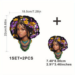 Dark Women Iron On Stickers Heat Transfer Patches DIY Accessories