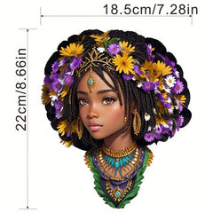 Dark Women Iron On Stickers Heat Transfer Patches DIY Accessories