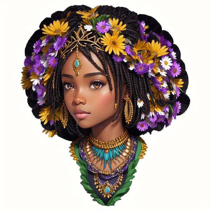 Dark Women Iron On Stickers Heat Transfer Patches DIY Accessories