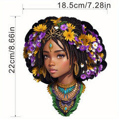 Dark Women Iron On Stickers Heat Transfer Patches DIY Accessories