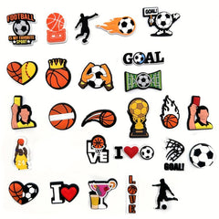 30pcs Football & Basketball Shoe Charms Party Favors Pack