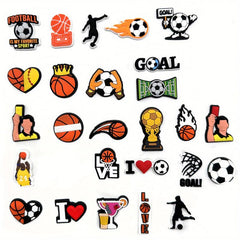 30pcs Football & Basketball Shoe Charms Party Favors Pack