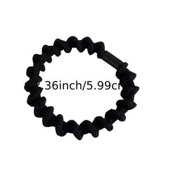 10 Pcs Female Wave Hair Tie Ponytail Holder Rubber Bands