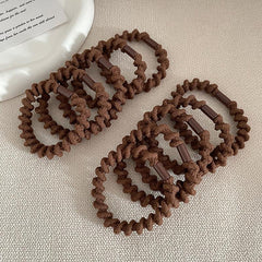 10 Pcs Female Wave Hair Tie Ponytail Holder Rubber Bands
