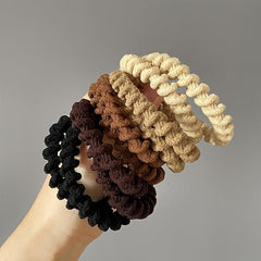 10 Pcs Female Wave Hair Tie Ponytail Holder Rubber Bands