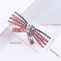 Rhinestone & Pearl Hair Clip French Barrette Accessory