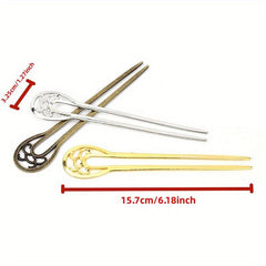 Vintage Metal Hair Pin U Shaped Hair Pin Hair Accessories For Women