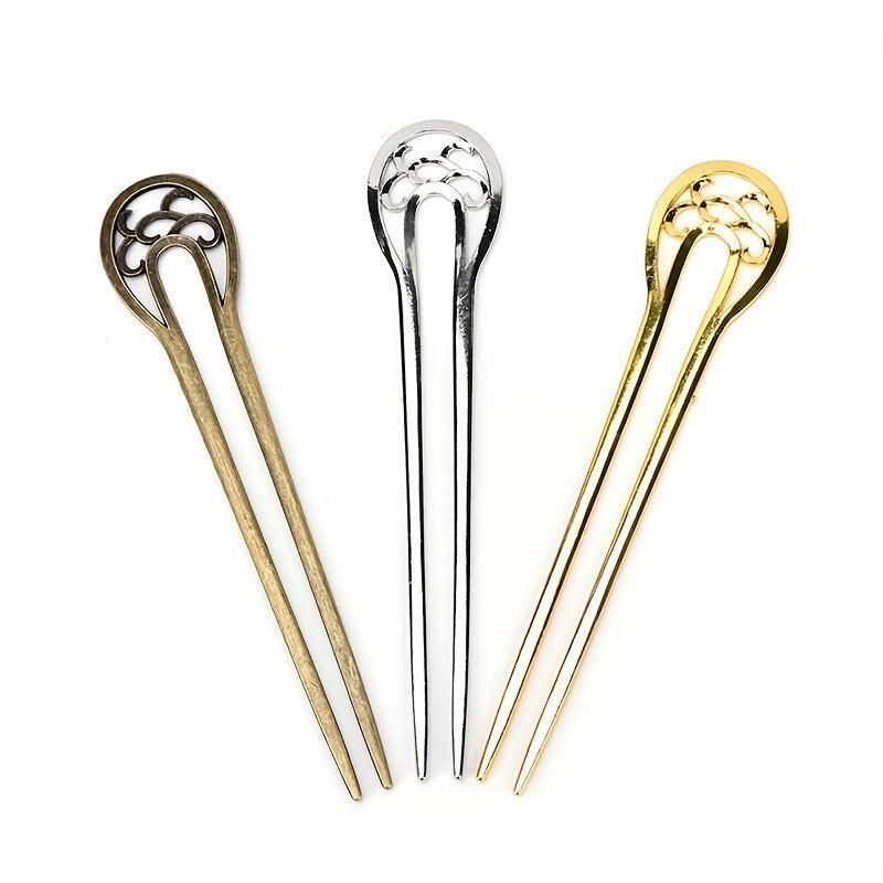 Vintage Metal Hair Pin U Shaped Hair Pin Hair Accessories For Women