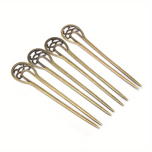 Vintage Metal Hair Pin U Shaped Hair Pin Hair Accessories For Women