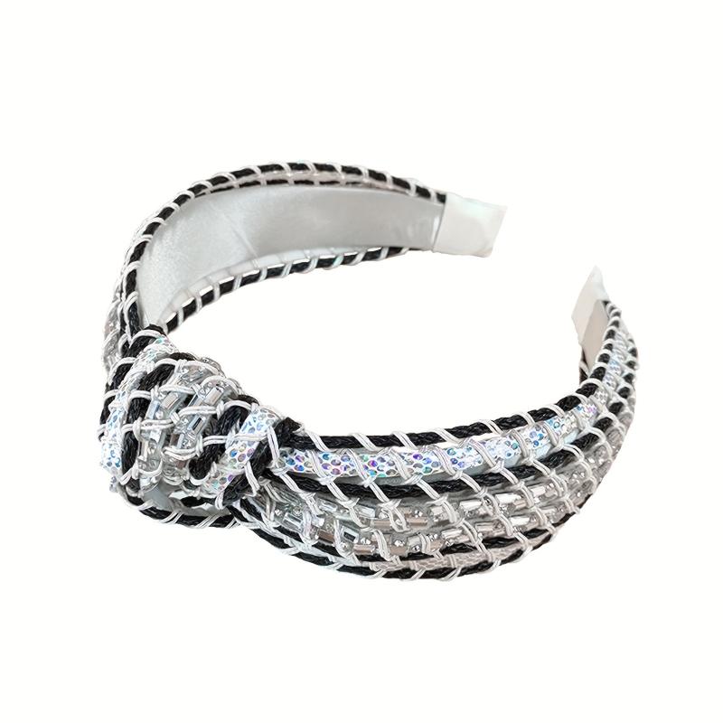 Boho Cross Knotted Headband Rope Braided Headdress Hair Accessories
