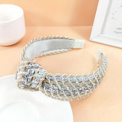 Boho Cross Knotted Headband Rope Braided Headdress Hair Accessories