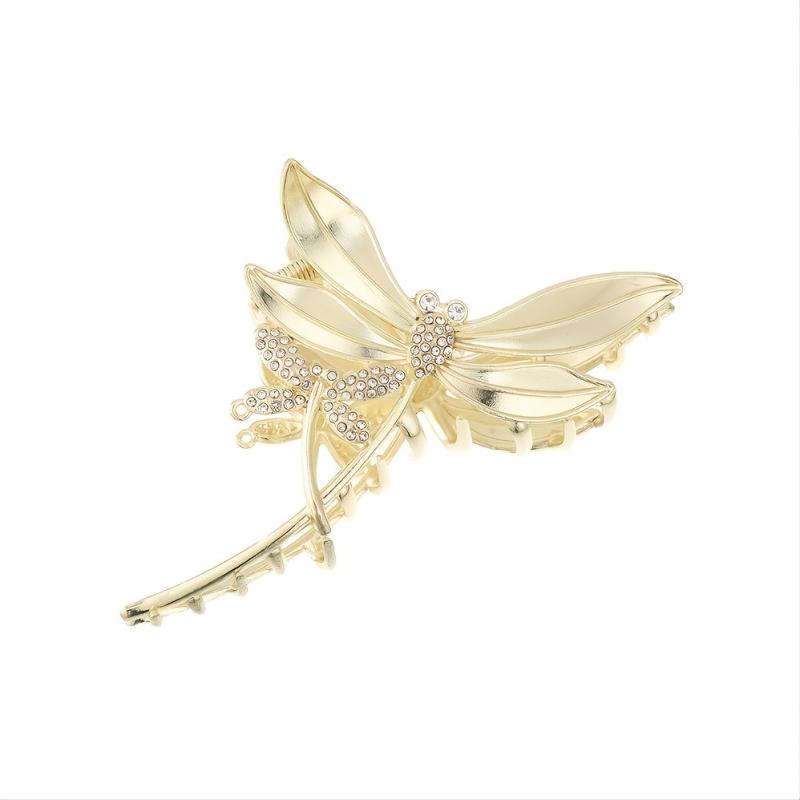 Green Dragonfly Fringed Hair Clip Adult Hair Accessories