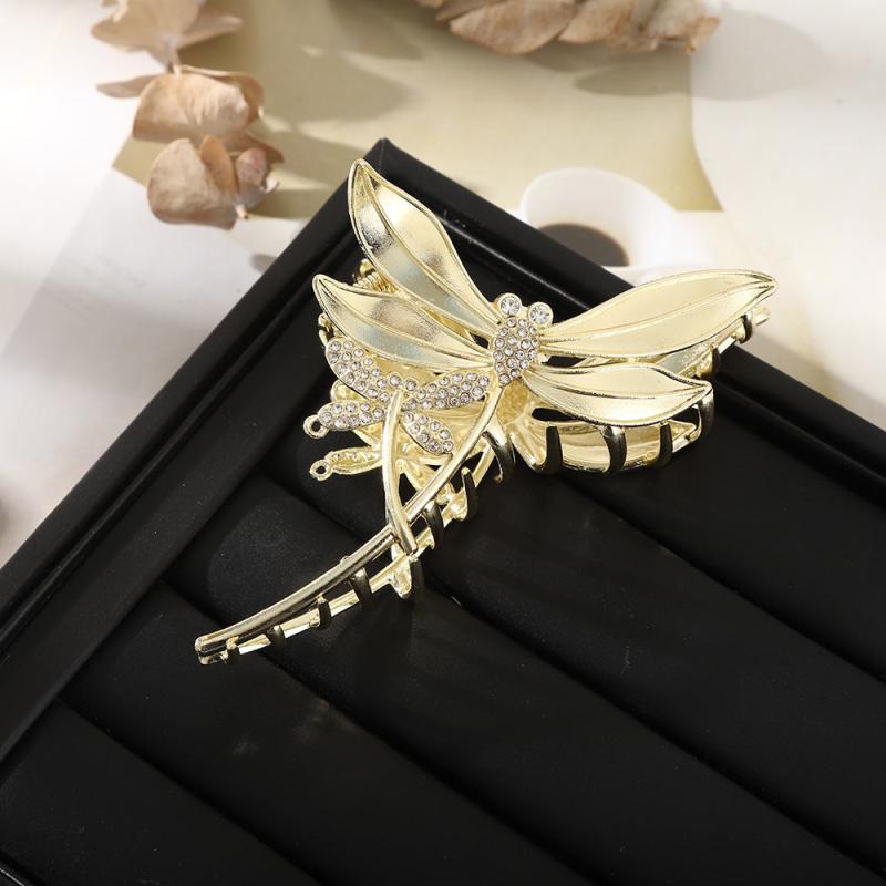 Green Dragonfly Fringed Hair Clip Adult Hair Accessories