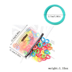 Colorful Elastic Hair Rope Towel Cloth Hair Tie