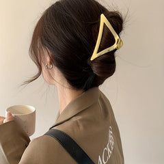 Triangle Frame Hollow Hair Claw Clip Vintage Hair Grip