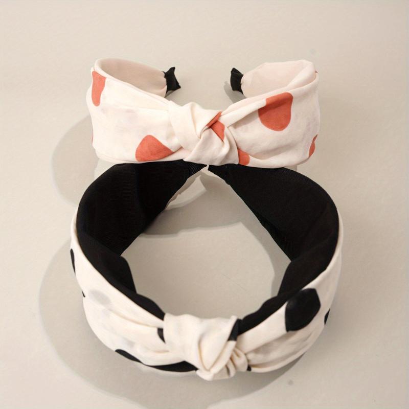 Mesh Hairband Cloth Headband Wide Brim Headdress 2pcs Set