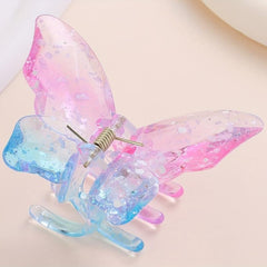 Gradient Butterfly Shaped Hair Claw Sweet Hair Claw Nonslip Ponytail Holder