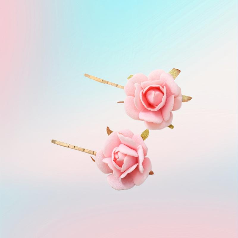 Boho Style Hair Pin With Flower Bridal Hair Clip for Wedding Party