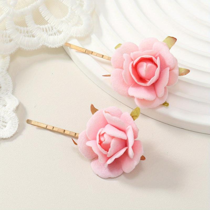 Boho Style Hair Pin With Flower Bridal Hair Clip for Wedding Party