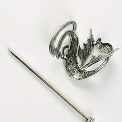 Vintage Dragon Hair Slide With Stick Alloy Headwear Non Slip Hair Accessory