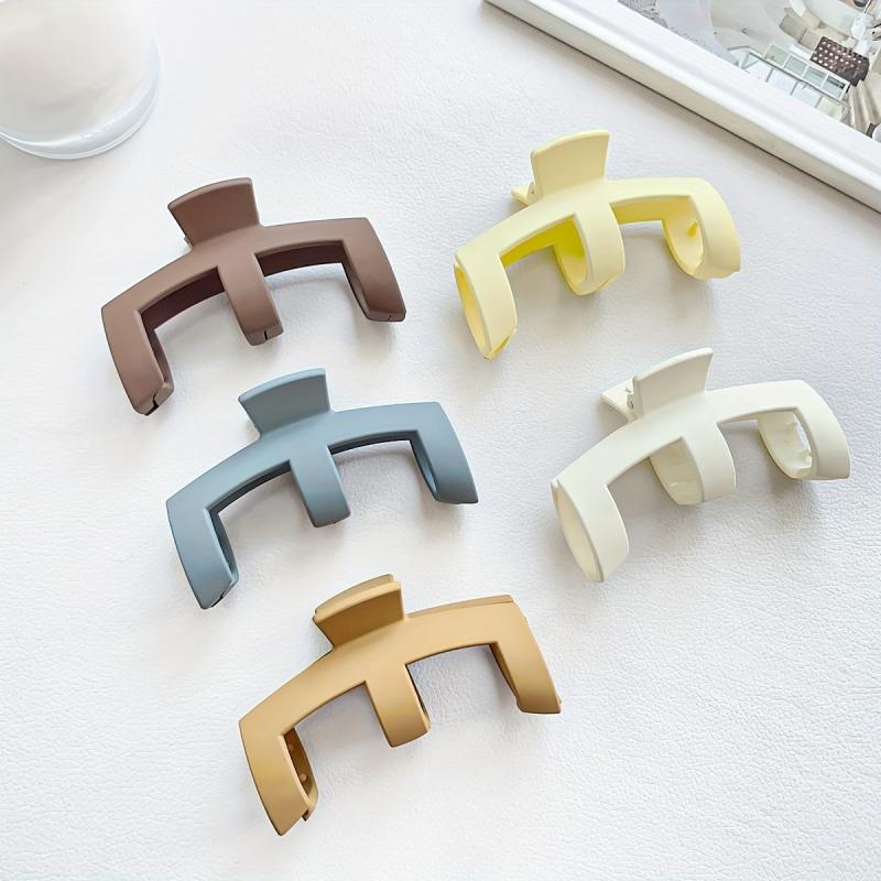 Frosted Hair Claw Nonslip Ponytail Holder Hair Clip
