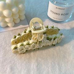 Colorful Flower Hair Claw Clip for Women Girls