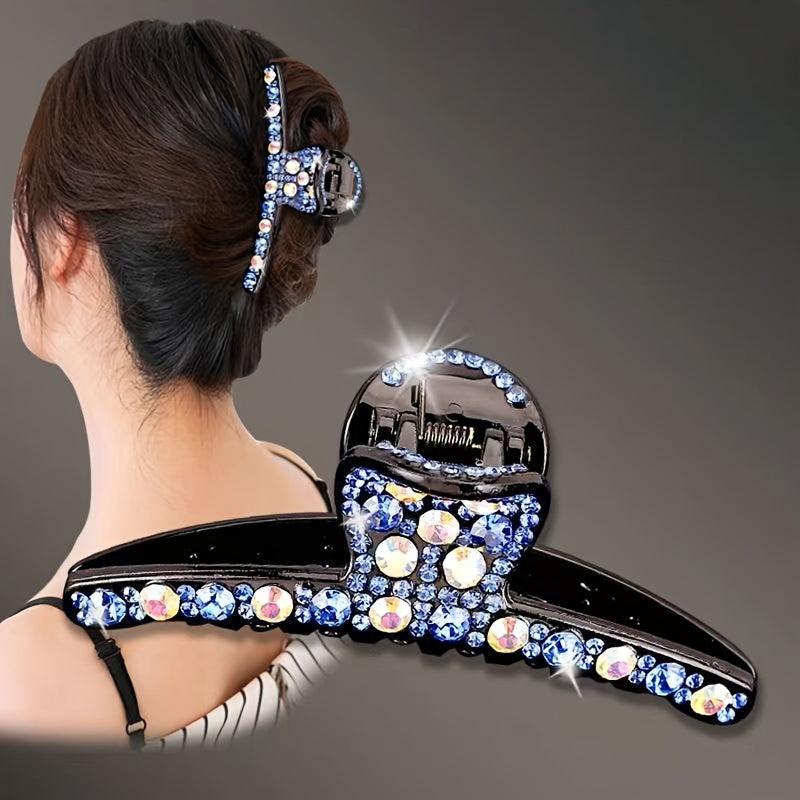 Rhinestone Hair Claw Clip Strong Hold Hair Jaw Clip