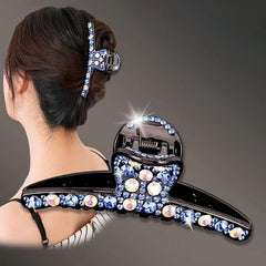 Rhinestone Hair Claw Clip Strong Hold Hair Jaw Clip