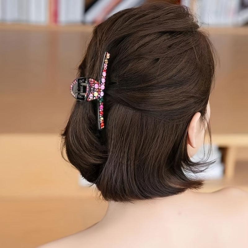 Rhinestone Hair Claw Clip Strong Hold Hair Jaw Clip