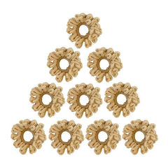 10 Pcs Seamless Thick Ponytail Plush Hair Tie for Women Vintage Hair Accessories