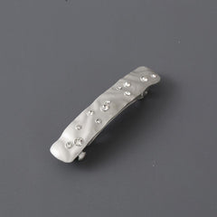 Rhinestone Rectangle Hair Clip for Women Girls