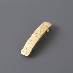 Rhinestone Rectangle Hair Clip for Women Girls