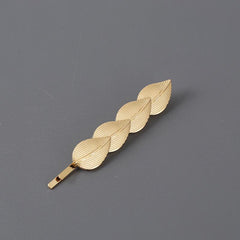 Vintage Alloy Leaf Hair Clip for Women Girls Hair Clip