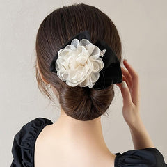 Camellia Hair Clip Twist Clip Flower Butterflies Headwear