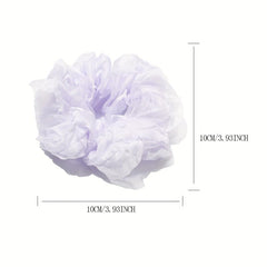 Ruched Ruffled Scrunchies Hair Tie Lace Hair Rope Sweet Ponytail Holder