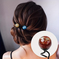Crystal Bead Spiral Hair Pin Coils Hair Accessories